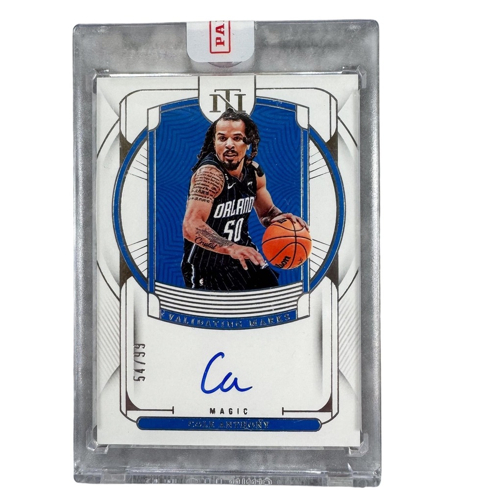 Cole Anthony Auto Panini National Treasures Validating Marks 54/99 VM-CAT Magic